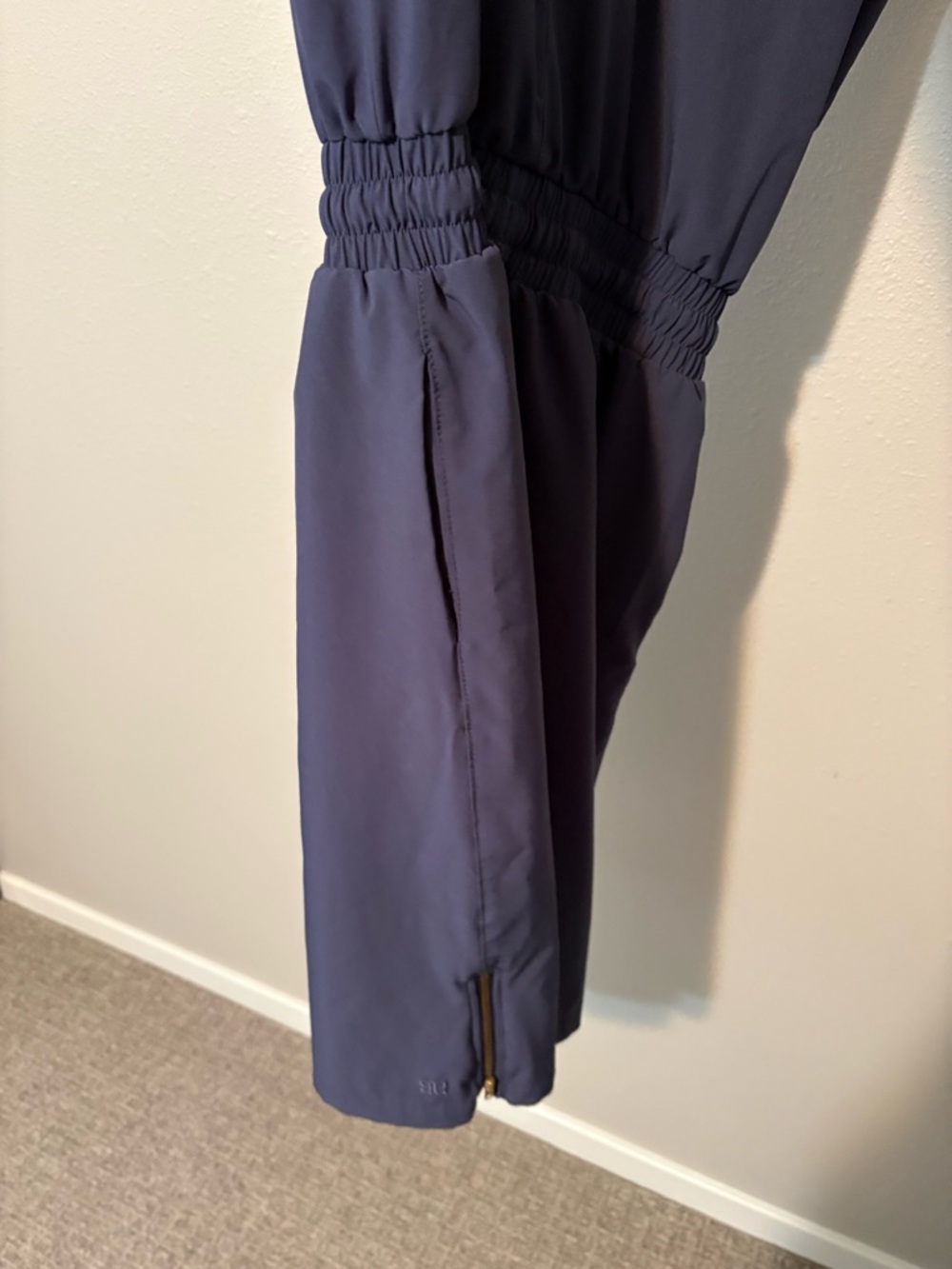 Albion Navy Drawstring Waist Midi Dress - Picture 10 of 10